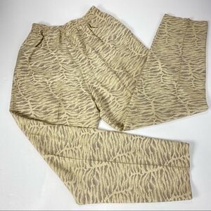 Casien Animal Print Pull On Pants S